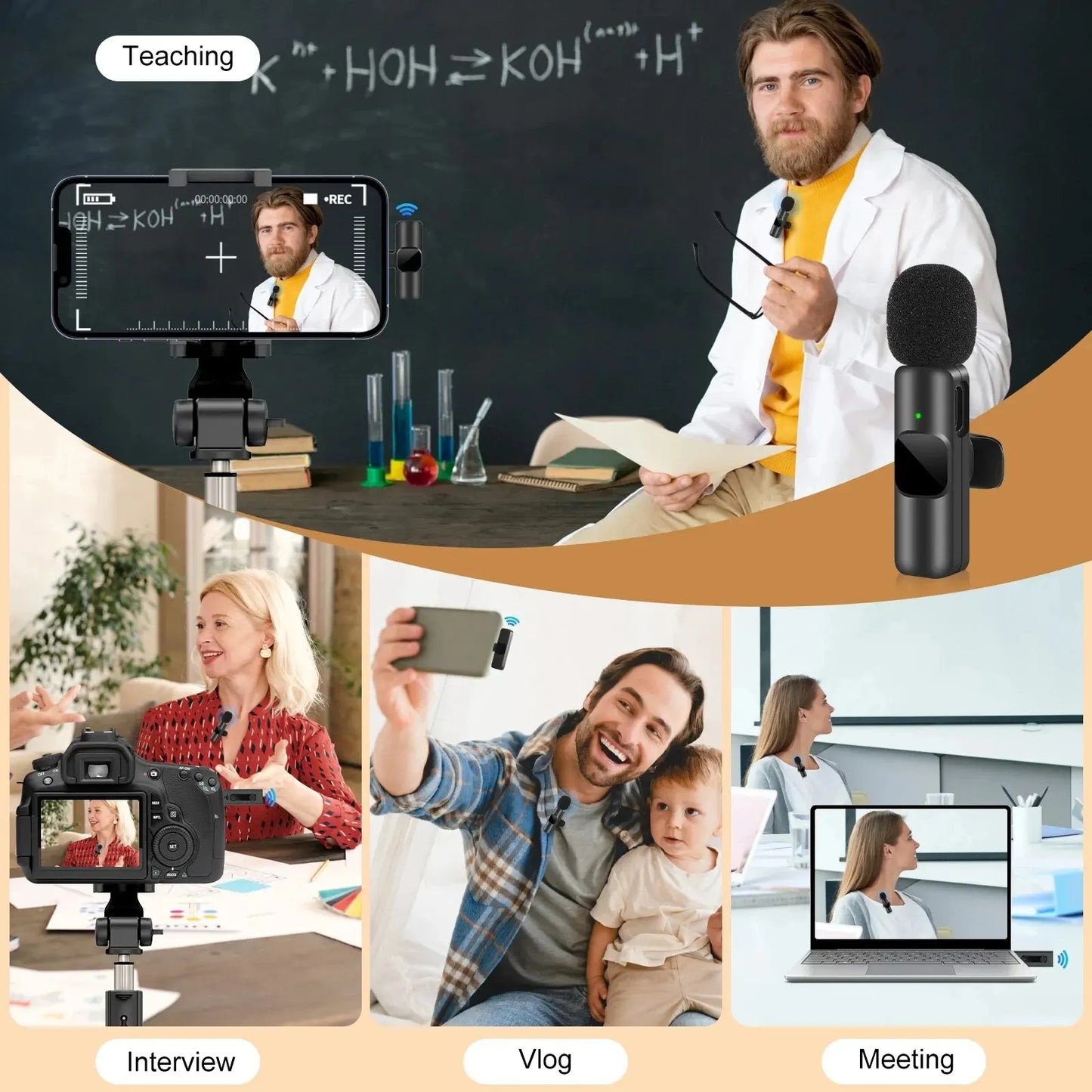 Crystal Clear Wireless Lavalier Mic™